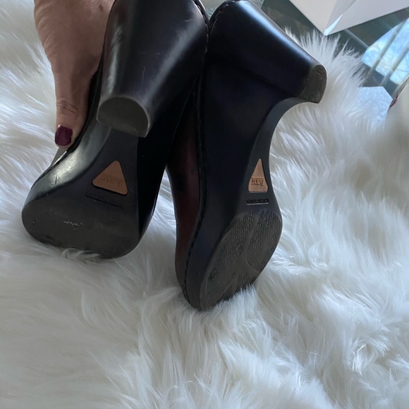 BORN brown leather mules - Picture 6 of 7